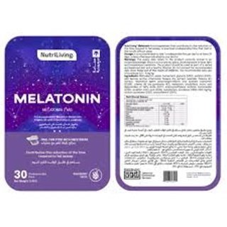 NUTRILIVING MELATONIN 30 STRIPS