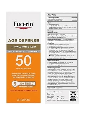 EUCERIN AGE DEFENSE SUN SCRENE 75ML