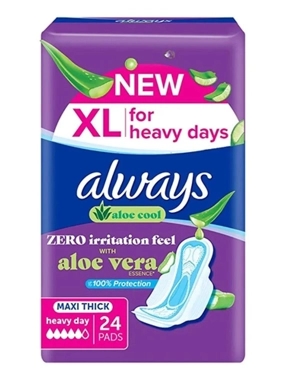 ALWAYS MAXI THICK WITH ALOE VERA XL 24 PADS