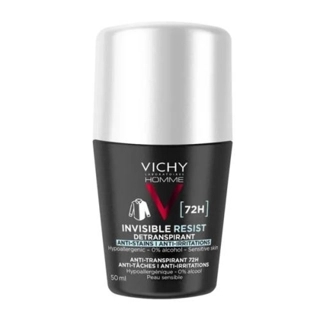 Vichy Men Invisible Roll-On Deodorant for Sensitive Skin 72H 50ml