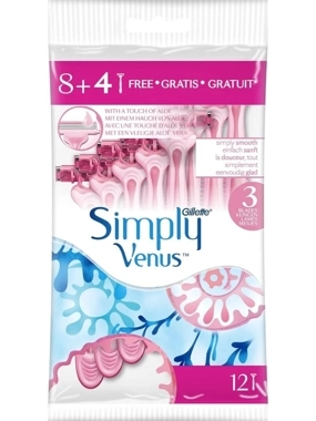 GILLETTE SIMPLY VENUS 8+4 RAZOR
