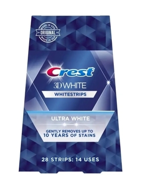 CREST TEETH 3D WHITE 28 WHITENING STRIP ULTRA