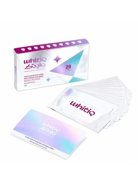 whitiq PAP dry teeth whitening 28 strips - charcoal