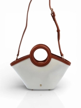Rivan Bag – White & Brown