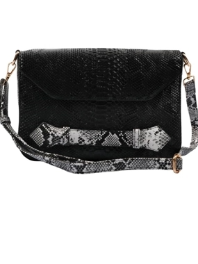 Snake skin Bag - Black and White