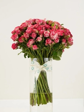 Cherry Petals - Elegant Glass vase