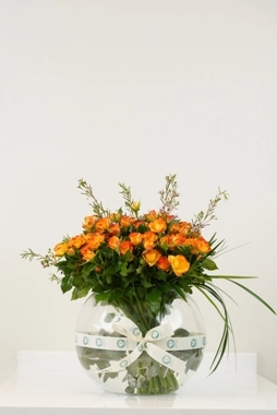 Sunset Harmony - Glass Vase