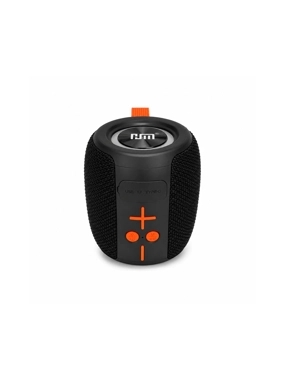 NJM Portable Bluetooth Speaker with USB and TF Card Ports – Black & Orange