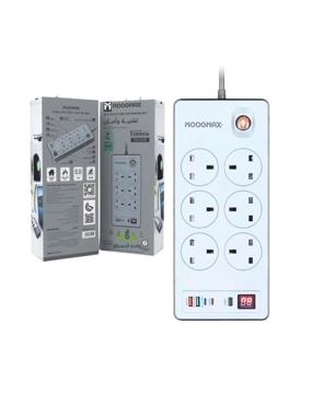 Smart Power Extension from Moog Max – 6 Outlets
