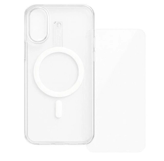 MagSafe Clear Case and Tempered Glass Screen Protector for iPhone 17