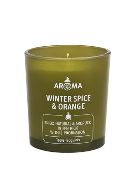 Orange and Winter Scented Candle