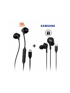 JBL Type-C Wired Earphones with Free Samsung AKG Earphones
