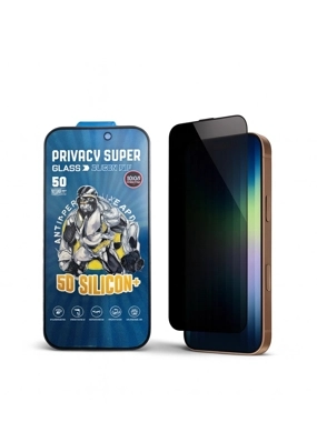 iPhone 16 Pro Max Privacy Glass Screen Protector with Reinforced Edges