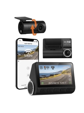 TEyes Ultra Dash Cam, 4K front and 2K rear cameras, with free installation