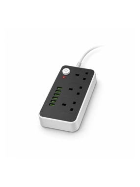 3Meter power extension with 6 USB ports