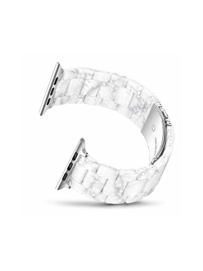Luxury white marble watch strap