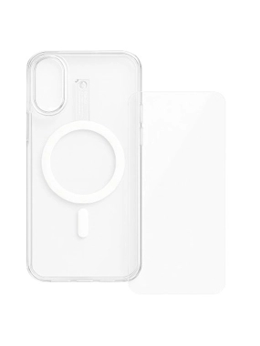 MagSafe Clear Case & Tempered Glass Screen Protector For iPhone 16