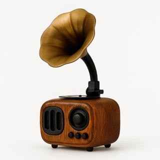 Retro mini wireless speaker