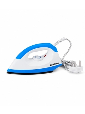 GVC PRO 1200W Dry Electric Iron White & Blue