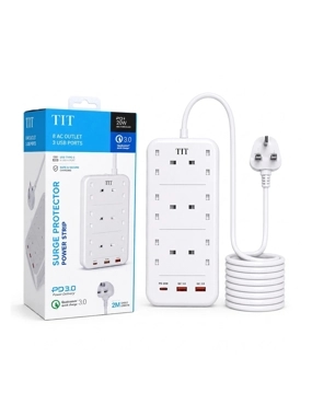TiT Original Power Strip – 9 Outlets, 2M Cable