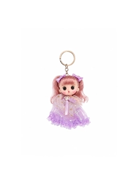 Purple Doll Keychain