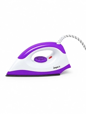 Impex 1300W Dry Electric Iron Purple & White