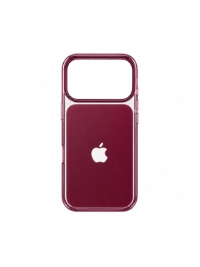 Clear MagSafe Case for iPhone 17 Pro – Burgundy