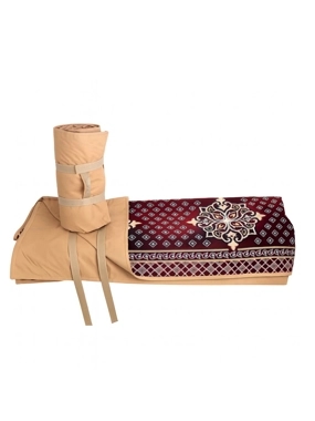 Luxury Heritage Camping Mat – Traditional Red Design