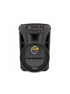 Nikai High Bass Portable Speaker with Microphone & Wheels – 20000W