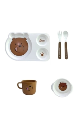 We Bare Bears Collection Dinnerware Set (5 pcs)(Grizz)