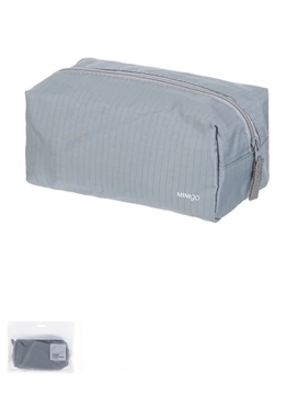 MINIGO Portable Zippered Cosmetic Bag (Grey)
