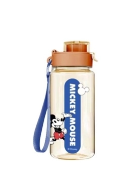 Disney Mickey Mouse Collection Plastic Bottle with Auto Flip Lid and Strap (640mL)(Mickey Mouse)