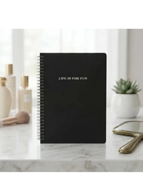 Wire bound book black B5 60sheet