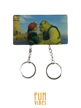 Shrek and Fiona keychains