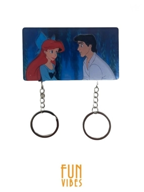 Ariel and the Prince keychains