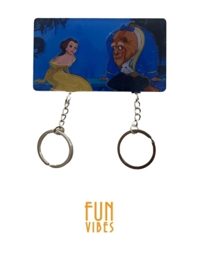 Beauty and the Beast keychains