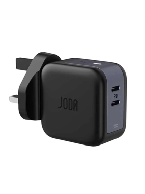 JODA - 50W Dual USB Type-C Wall Charger - Black