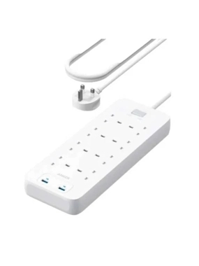 Anker Power Strip 8-Port with 2 USB-A Ports 1.8m - White