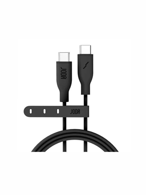 JODA - 60W Type-C to Type-C Silicone Cable 1m - Black