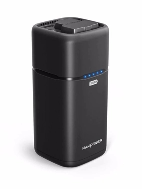 RAVPower 20000mAh Power Bank with Triple Port and PD Technology - Black