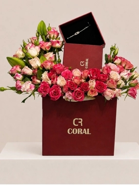 Bracelet with CR rose