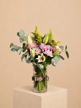 Vase of joyful colors
