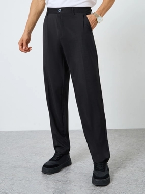 Take Two Men Solid Slant Pocket Straight Leg Pants