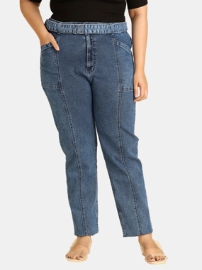 High Star Plus High Rise Straight Fit Stretchable Jeans