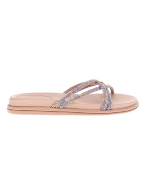Beira Rio Embellished Flat Sandals