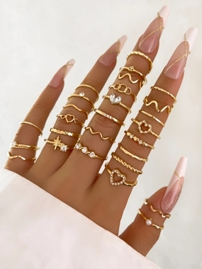 Take Two Set of 28 - Assorted Casual Rings