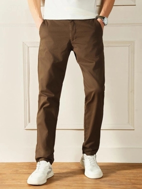 Dennis Lingo Slim Fit Mid-Rise Cotton Chinos