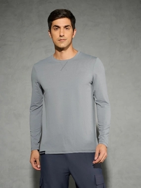 Technosport Solid Long Sleeves Regular Fit T-Shirt
