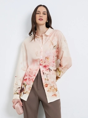 Styli Women Floral Print Long Sleeve Shirt