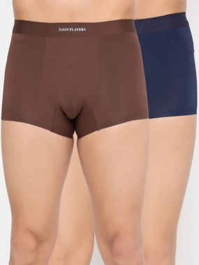 John Player Pack of 2 - Men Modern Bonded Trunks